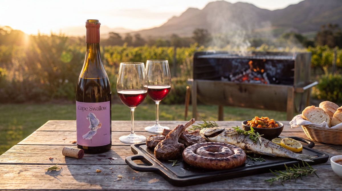 Onze wijnen bij een Zuid-Afrikaanse braai